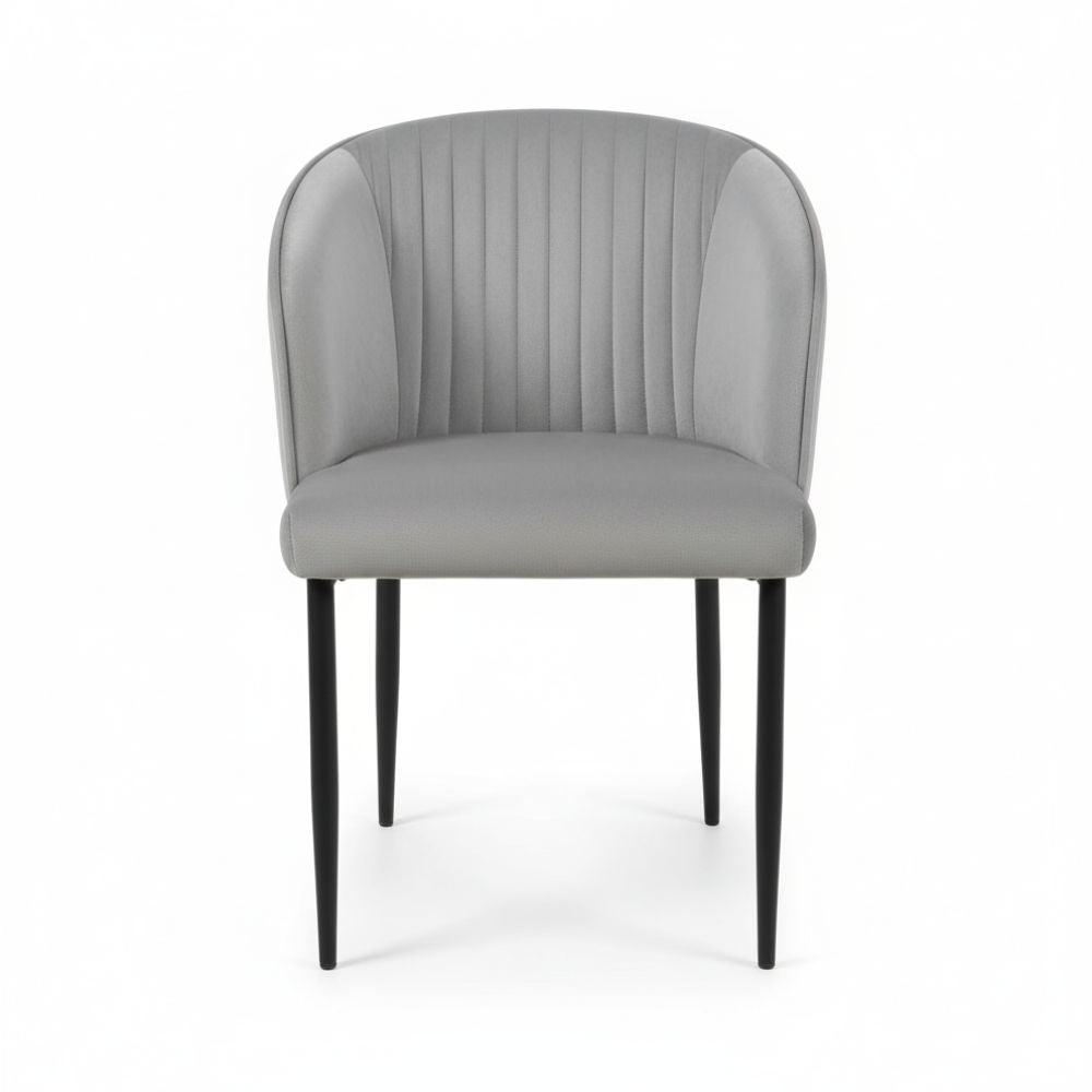 RSE Velvet Restaurant Chair with Black Metal Legs, Comfortable Curved Backrest, Premium Seating for Dining & Cafe