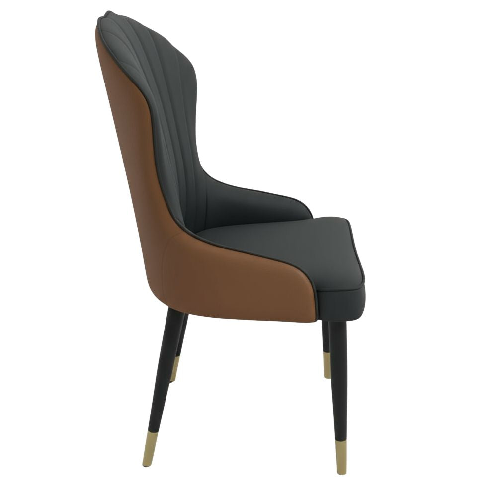 RSE Modern Dining Chair for Living Room, Study, Bedroom, Kitchen, Metal Frame, Premium Upholstery, Comfortable Seating, Designer Accent Furniture