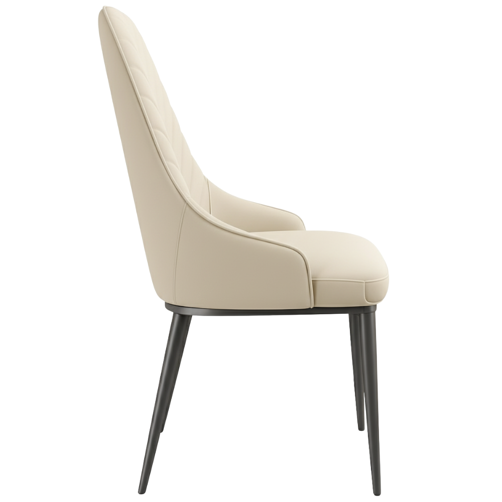 RSE Designer Dining Chair for Living Room, Kitchen, Bedroom, Modern Metal Legs, Premium Upholstery, Accent Furniture (Green, Grey, Pink, Blue, Orange, Black)