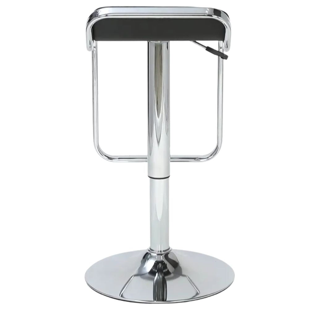 RSE Modern Airtel Adjustable Bar Stool with Footrest, Chrome Base, Sleek Design, Ergonomic Comfort, Perfect for Kitchen, Home Bar, Café, or Office