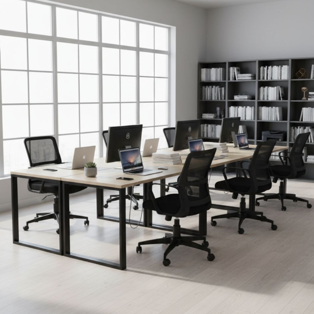 RSE Ergonomic Office Chair with Adjustable Armrests and Mesh Back for Desk Work Meeting Room Home Office Comfortable Supportive Seating