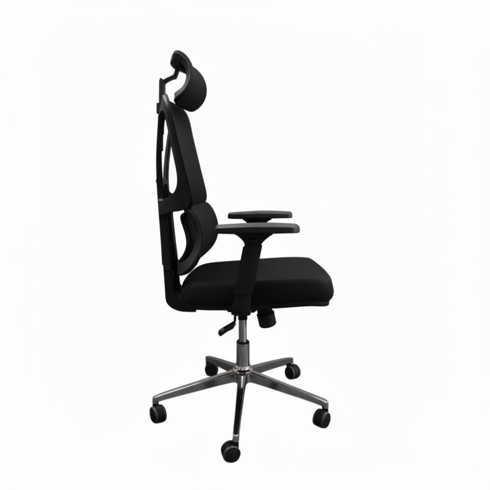 RSE Ergonomic Office Chair with Adjustable Armrests Mesh Back Cushioned Seat Swivel Wheels for Desk Work Home Office Conference Room Support Comfort