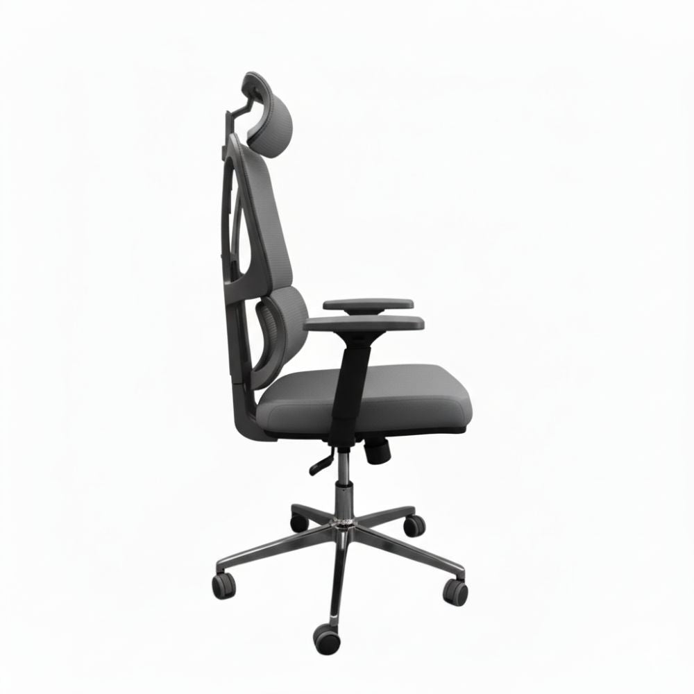 RSE Ergonomic Office Chair with Adjustable Armrests Mesh Back Cushioned Seat Swivel Wheels for Desk Work Home Office Conference Room Support Comfort