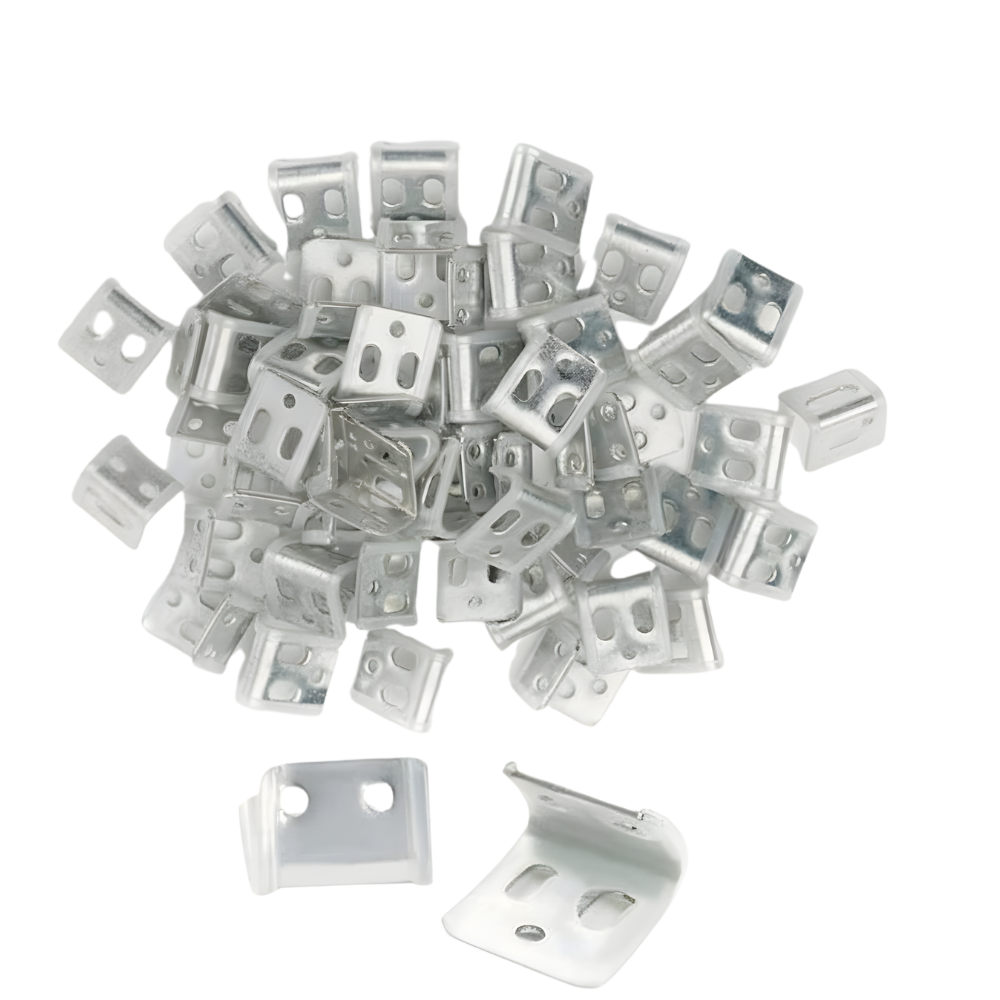 BEEDS Heavy-Duty Iron Zig-Zag Sofa Spring Clips (Upholstery) - Serpentine Spring Fasteners/Brackets for Couch, Chair & Auto Seats - Pack of X