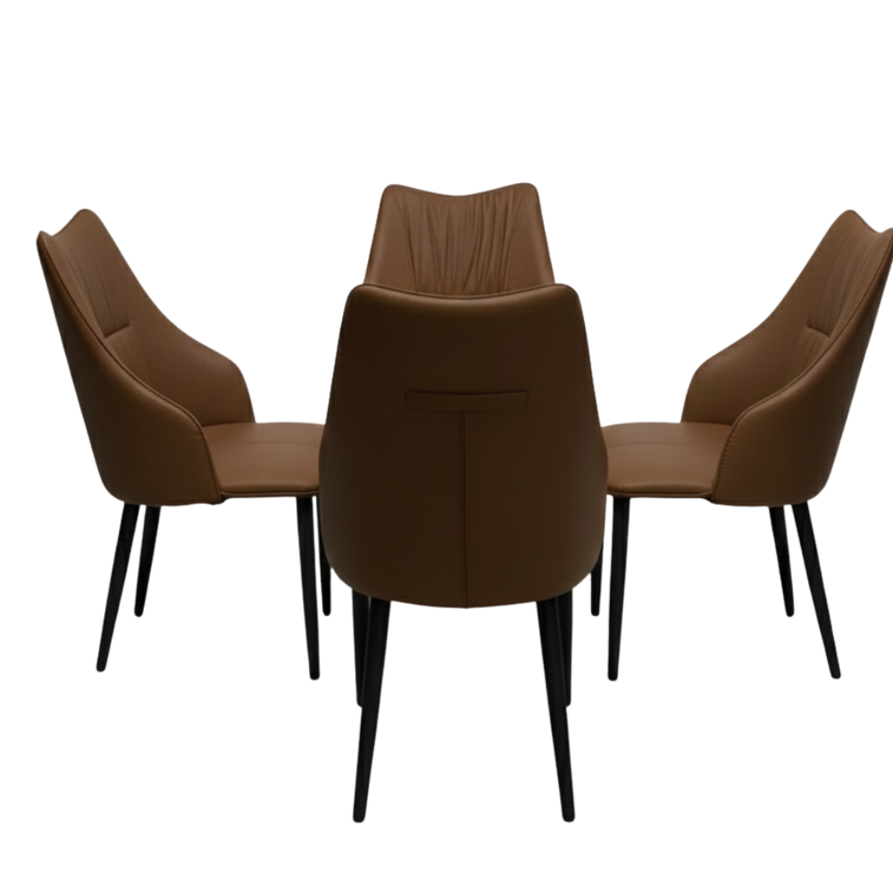 BEEDS Dining Chair 318 Upholstered Comfort Chair with Padded Seat & Back, Modern Design Wooden Legs for Dining & Living Space