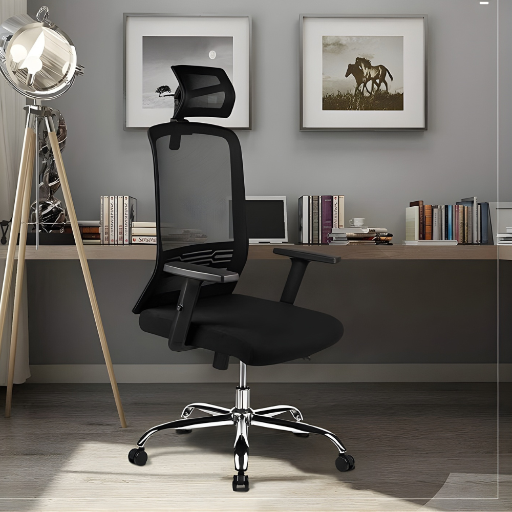 BEEDS Heavy-Duty Office Chair Spider Base -   Replacement Base for Swivel & Executive Chairs, Reinforced Aluminum/Steel Pedestal