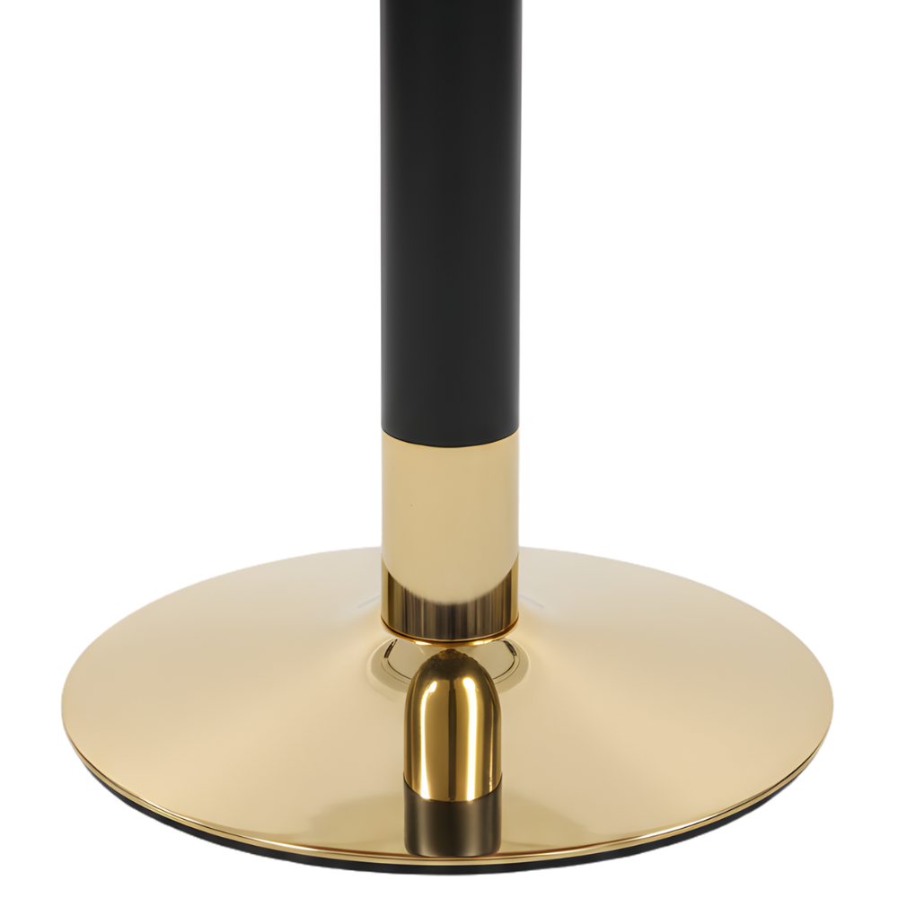 Luxury Round Coffee Table with Marble Finish Top & Gold Metal Base | Modern Café, Living Room & Hotel Coffee Table for Premium Interiors