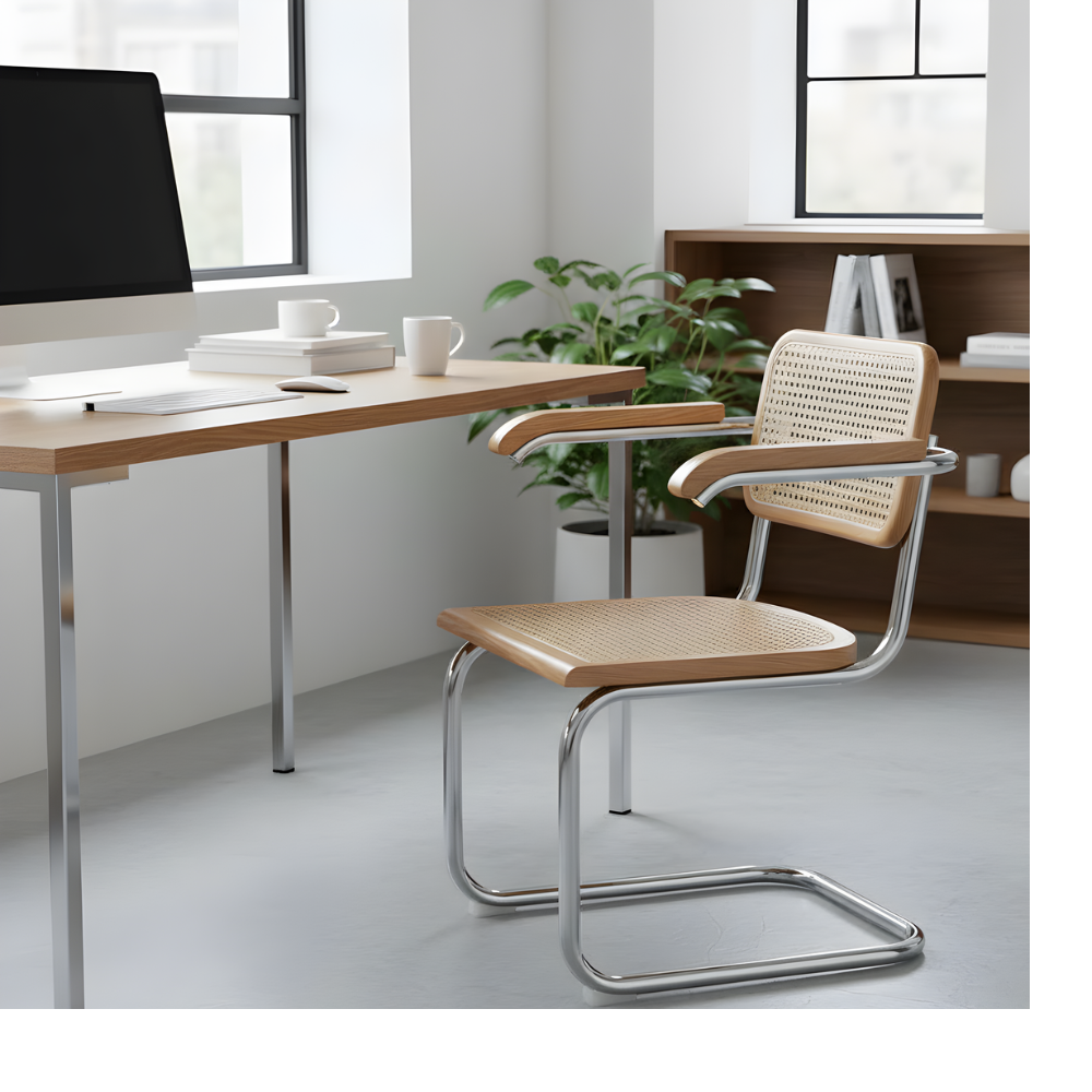 BEEDS Visitor Chair Chrome Frame | Heavy Duty Cantilever Metal Structure for Office & Conference Chairs | Rust-Resistant Polished Finish