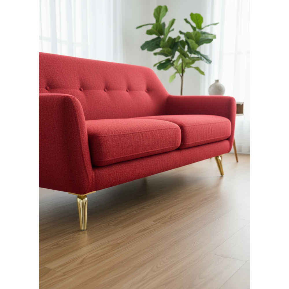 6 Inch Dubai Style Metal Furniture Leg | Premium Gold Finish Decorative Sofa, Chair, Bed & Cabinet Support Leg | Heavy Duty Furniture Hardware Accessory