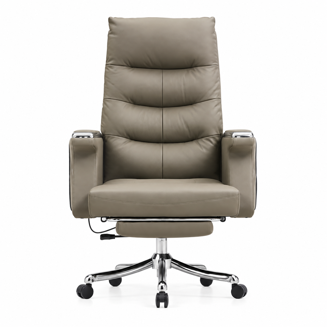A88 Premium High Back Executive Office Chair | Cushioned Reclining Chair with Footrest & Chrome Base