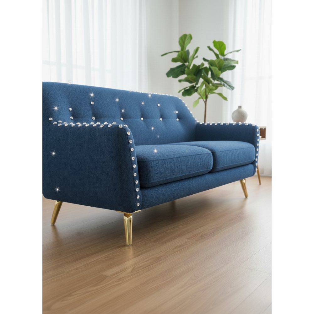 6 Inch Dubai Style Metal Furniture Leg | Premium Gold Finish Decorative Sofa, Chair, Bed & Cabinet Support Leg | Heavy Duty Furniture Hardware Accessory