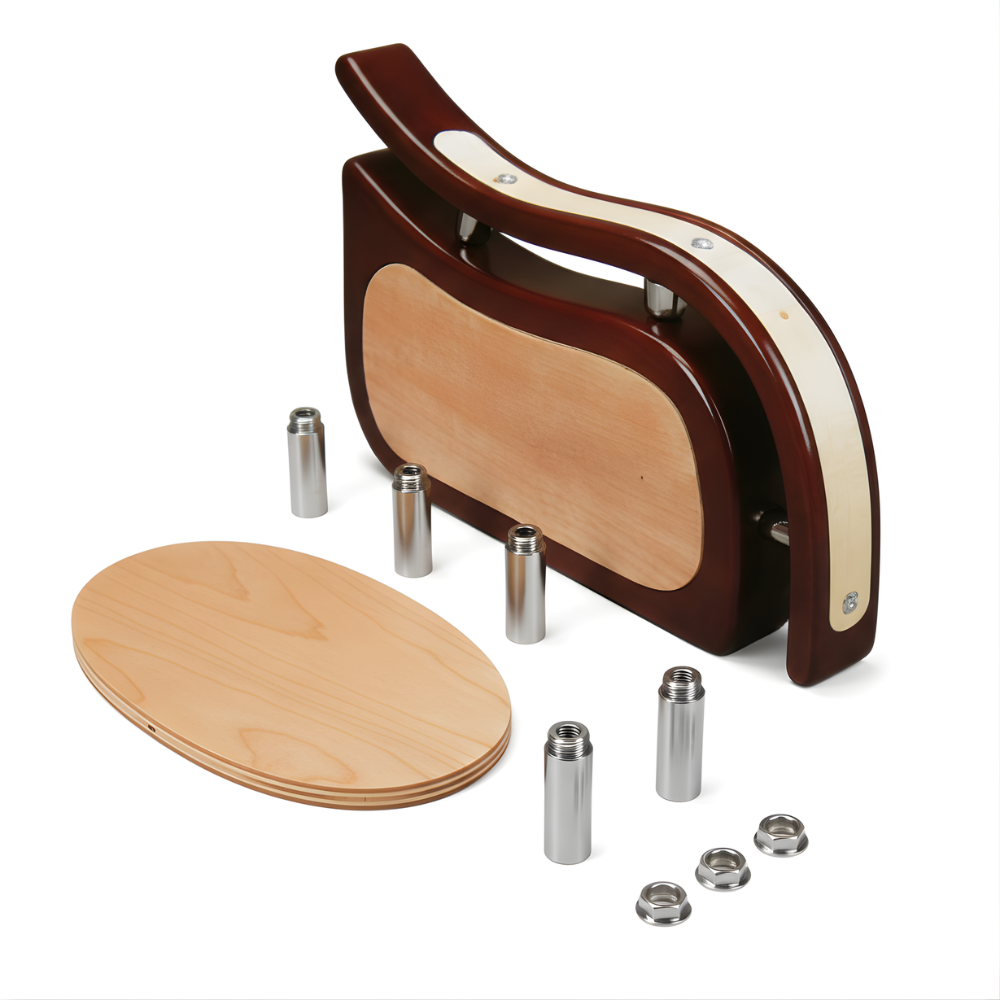 RSE Handle 013 Pair | Two-Ton Wooden Chair Armrests  Replacement Curved Wood Hand Rest for Office, Study & Dining Chairs