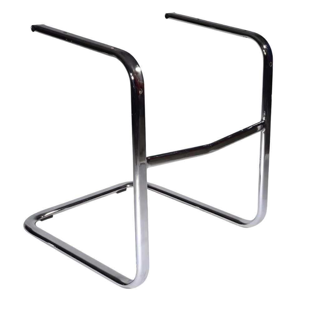 BEEDS Visitor Chair Chrome Frame | Heavy Duty Cantilever Metal Structure for Office & Conference Chairs | Rust-Resistant Polished Finish
