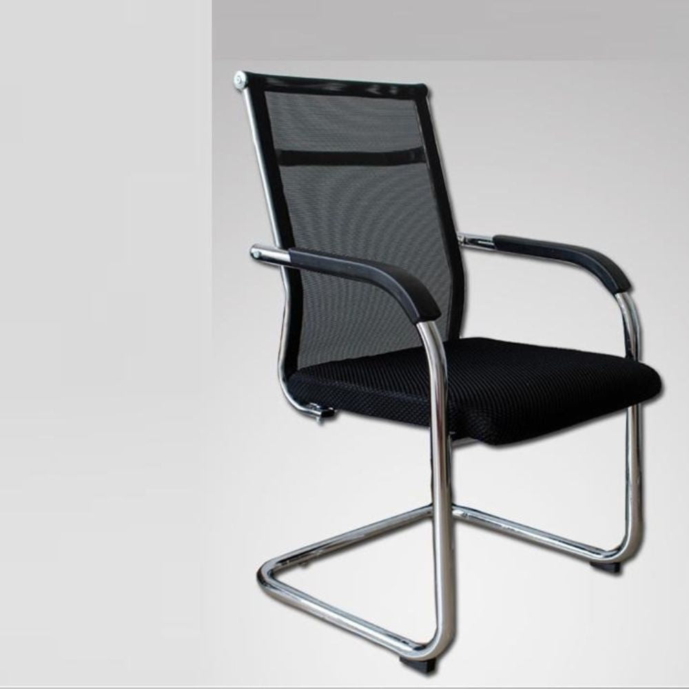 RSE Office Visitor Chair – Mesh Back, Padded Seat, Chrome Frame, Comfortable Ergonomic Design for Office, Conference & Reception Area