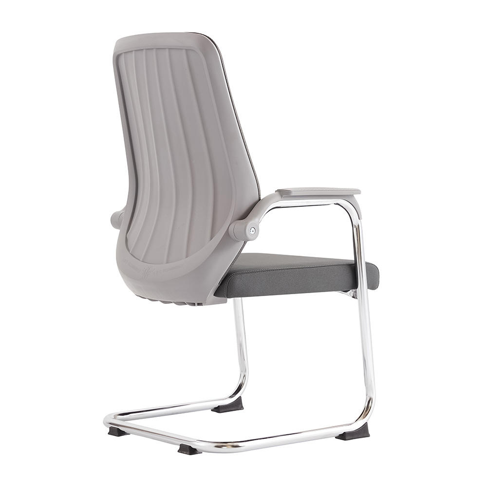 RSE 118V Visitor Office Chair with Cushioned Seat & Fixed Armrest | Chrome Finish Metal Frame | Comfortable Back Support | Ideal for Office & Reception