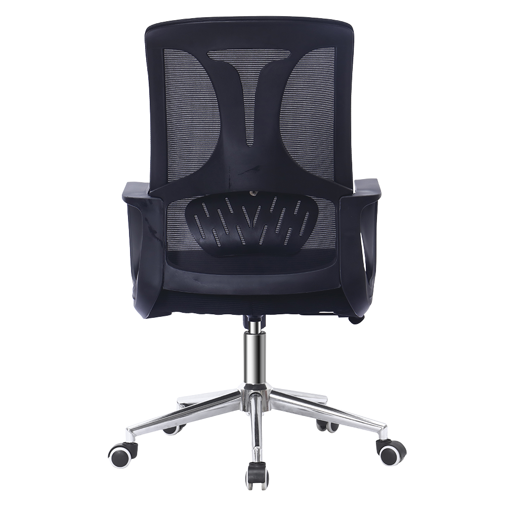 Beeds Revolving Chair 316 Ergonomic Mesh Office Chair with Breathable Back, Cushioned Seat & Smooth Castors