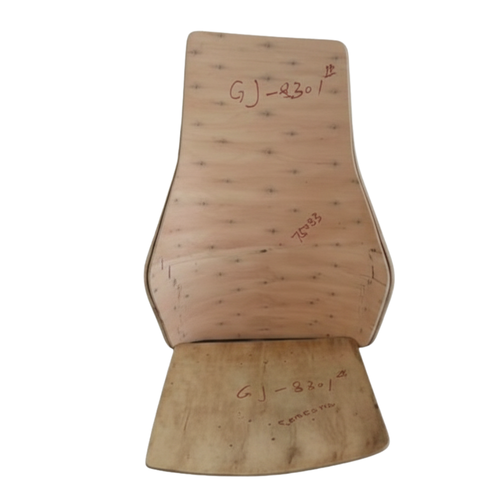 RSE MDF Board Chair Frame 8301 | Ergonomic Curved Back & Seat Design | Premium MDF Construction | Upholstery Ready Chair Base for Commercial Use