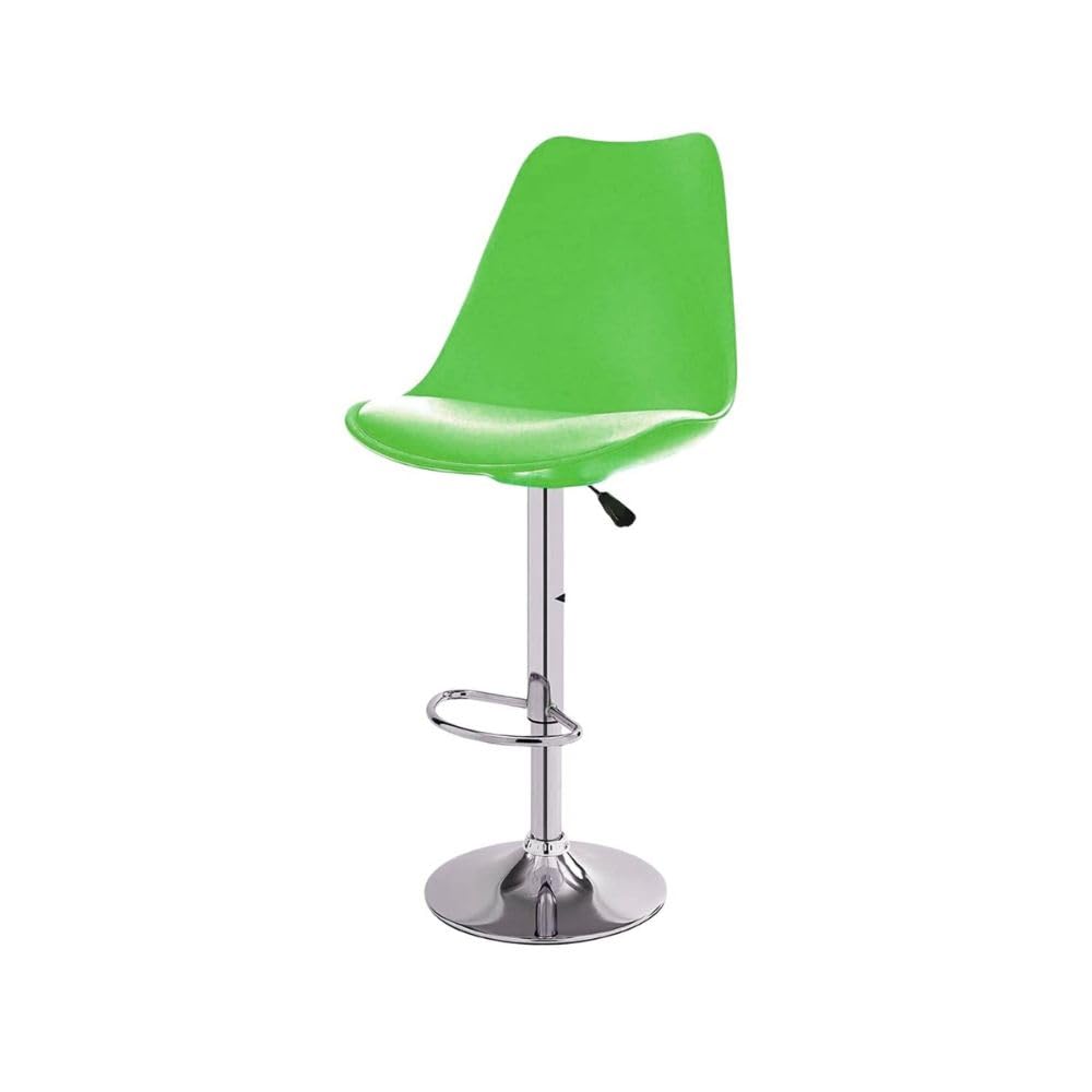 RSE Rapid Bar Stool Adjustable Height with Footrest, Modern Design, Smooth Chrome Base, Comfortable Seat, Perfect for Kitchen, Home, and Commercial Use