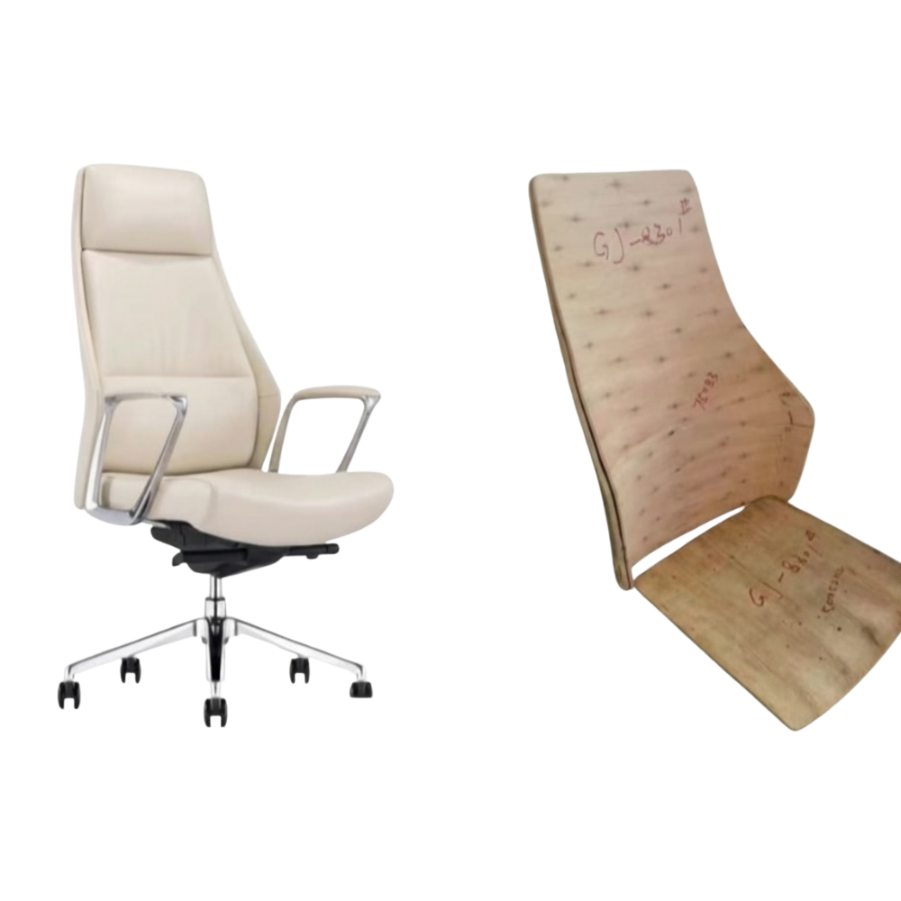 RSE MDF Board Chair Frame 8301 | Ergonomic Curved Back & Seat Design | Premium MDF Construction | Upholstery Ready Chair Base for Commercial Use