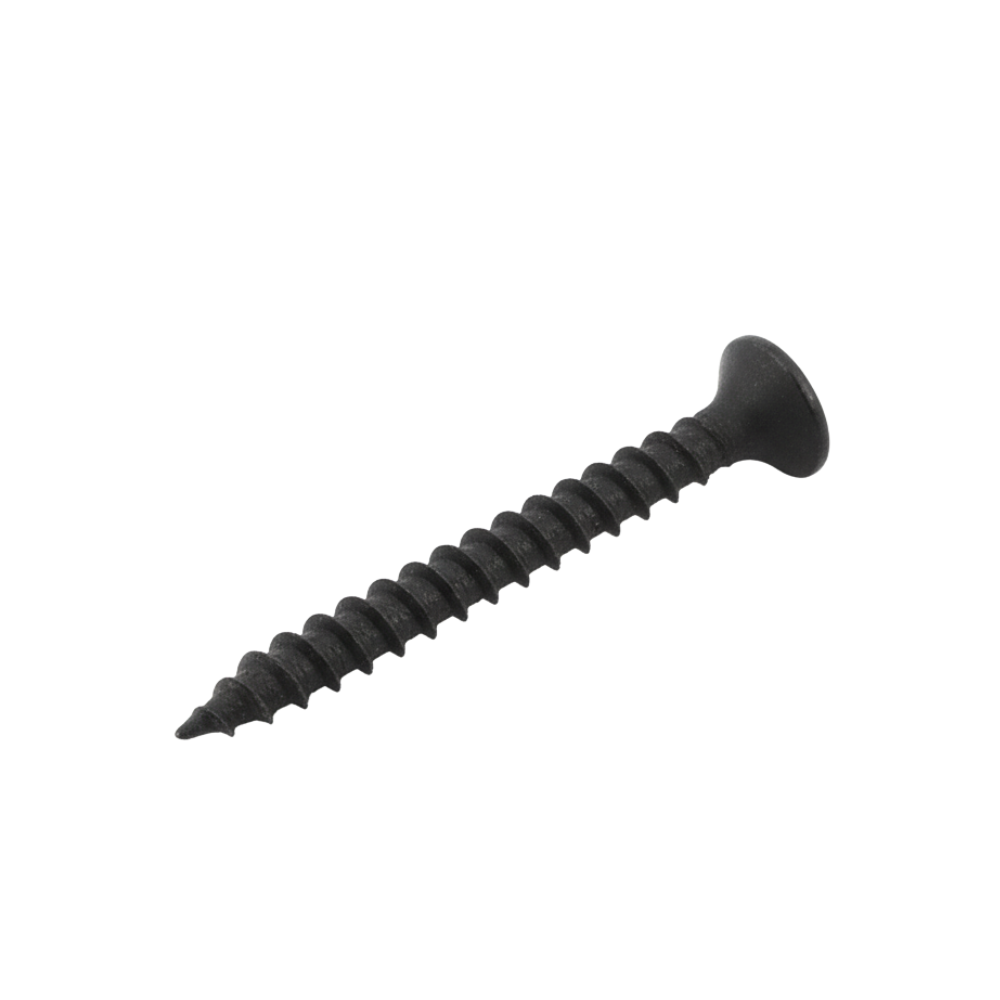 BEEDS Heavy-Duty Black Phosphate Drywall Screws 6 no. Coarse Thread, Bugle Head, Self-Tapping Fasteners for Gypsum Board & Wood Per Kg