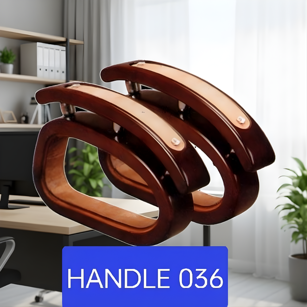 Handle 036 Wooden Chair Armrest Handle Set | Premium Wooden Arm Handle for Executive Chair, Boss Chair & Office Chair Replacement