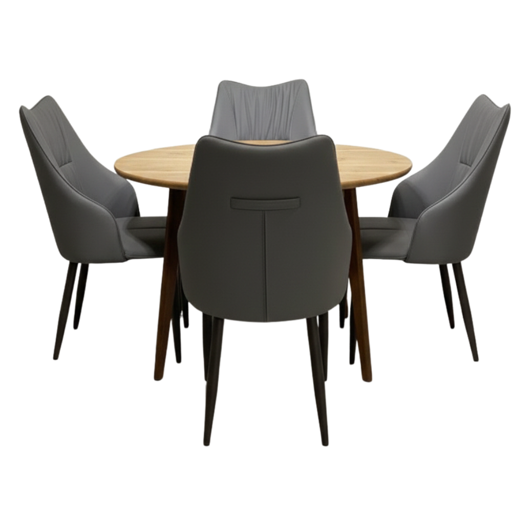 BEEDS Dining Chair 318 Upholstered Comfort Chair with Padded Seat & Back, Modern Design Wooden Legs for Dining & Living Space