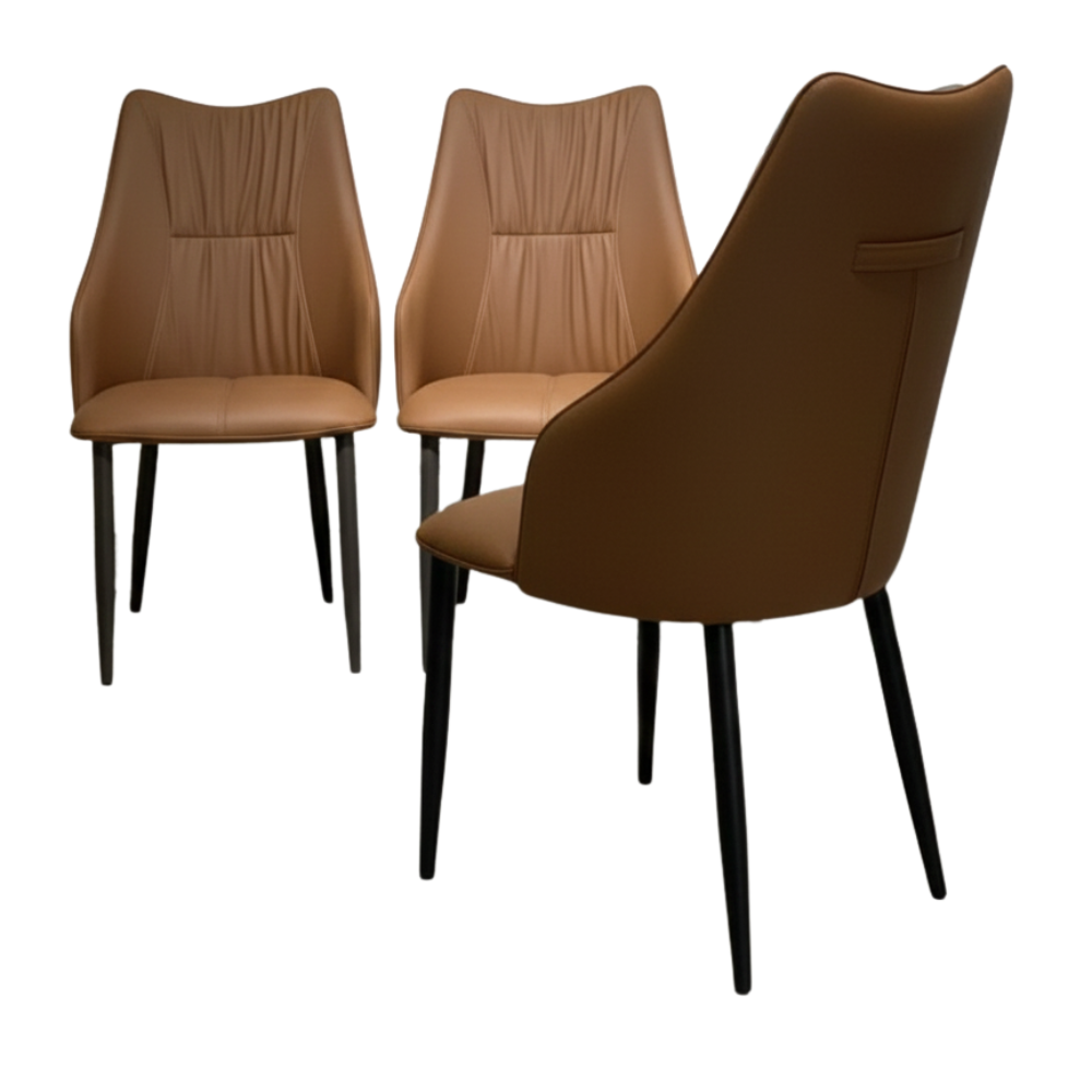 BEEDS Dining Chair 318 Upholstered Comfort Chair with Padded Seat & Back, Modern Design Wooden Legs for Dining & Living Space