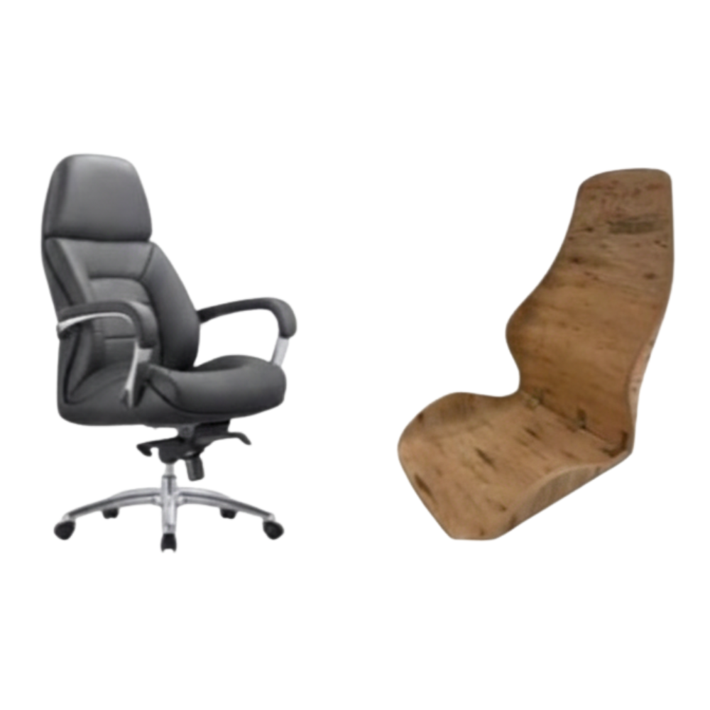 RSE MDF Board Chair Frame 176 | Ergonomic Curved Seat Design | Premium MDF Construction | Upholstery Ready Chair Base for Office & Commercial Use