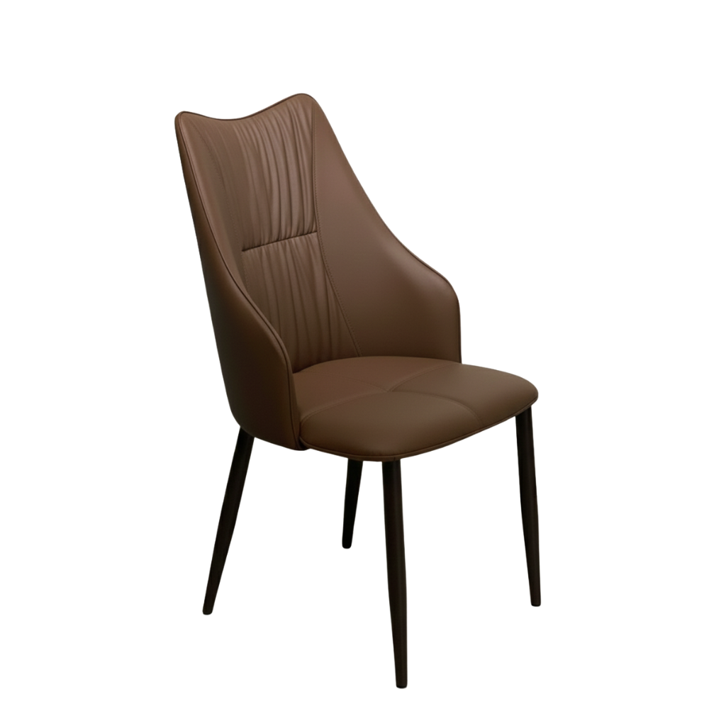 BEEDS Dining Chair 318 Upholstered Comfort Chair with Padded Seat & Back, Modern Design Wooden Legs for Dining & Living Space