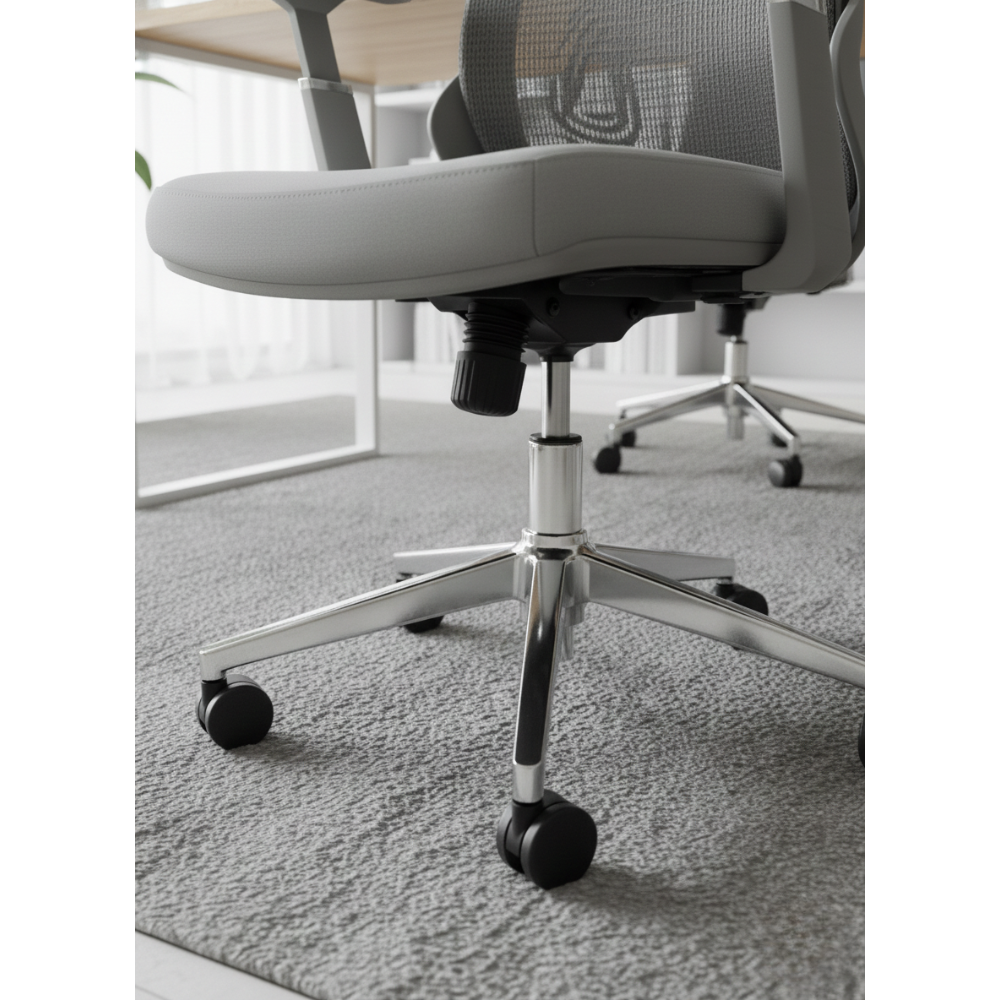 BEEDS Revolving Chair 8803 High Back Ergonomic Mesh Office Chair with Adjustable Headrest, Lumbar Support & Swivel Base