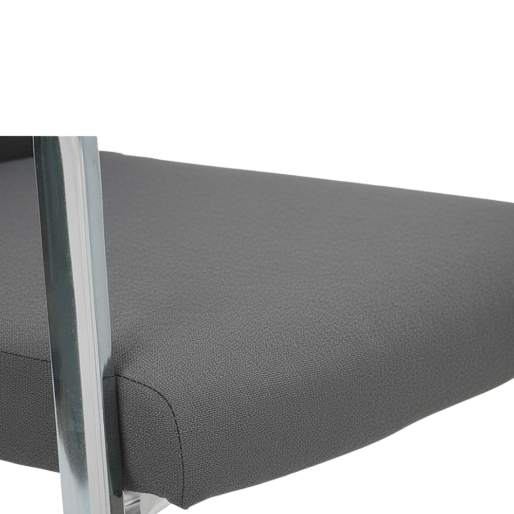 Beeds 915C Visitor Chair with Breathable Mesh Back | Ergonomic Office Waiting Chair with Armrest | Conference & Reception Chair