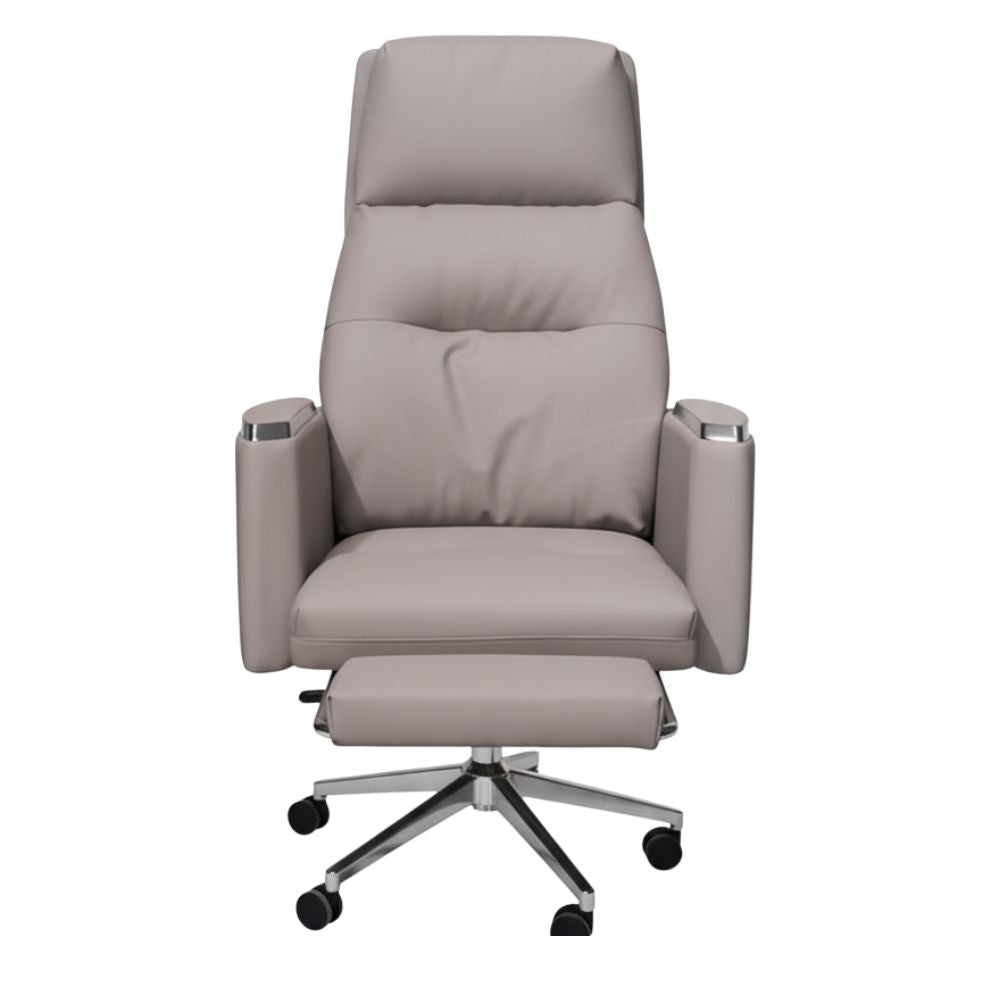 RSE Boss Chair with Recliner, Footrest, and Ergonomic Padding – Comfortable Boss Chair for Office and Home Workspace