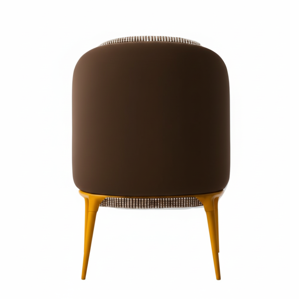 Beeds Bedroom Accent Chair with Houndstooth Upholstery, Modern Armchair, Comfortable Seating for Living Room & Bedroom, Sturdy Designer Legs