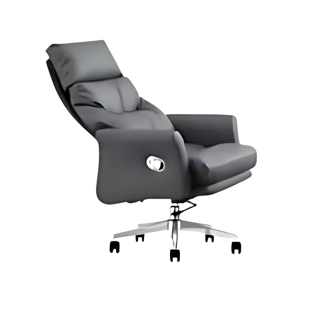 RSE Boss Chair with Reclining Function, High Back Ergonomic Support, and Smooth Wheels – Premium Leather Boss Chair for Office, Conference, and Home Use