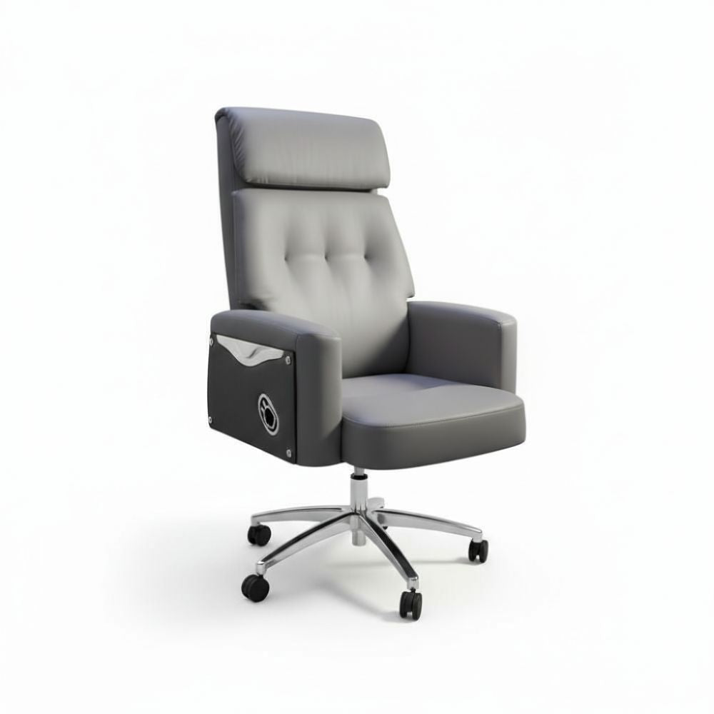 RSE Boss Chair with Recliner, Ergonomic Support, and Smooth Wheels – Stylish and Comfortable Boss Chair for Office, Conference, and Home Workspace
