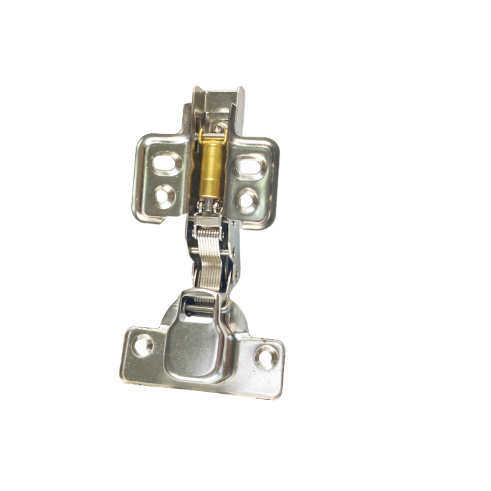 BEEDS Hydraulic Soft-Close Cabinet Hinges (Size 15 / Full Overlay) - Heavy-Duty Nickel Plated Steel - Screw-On Installation