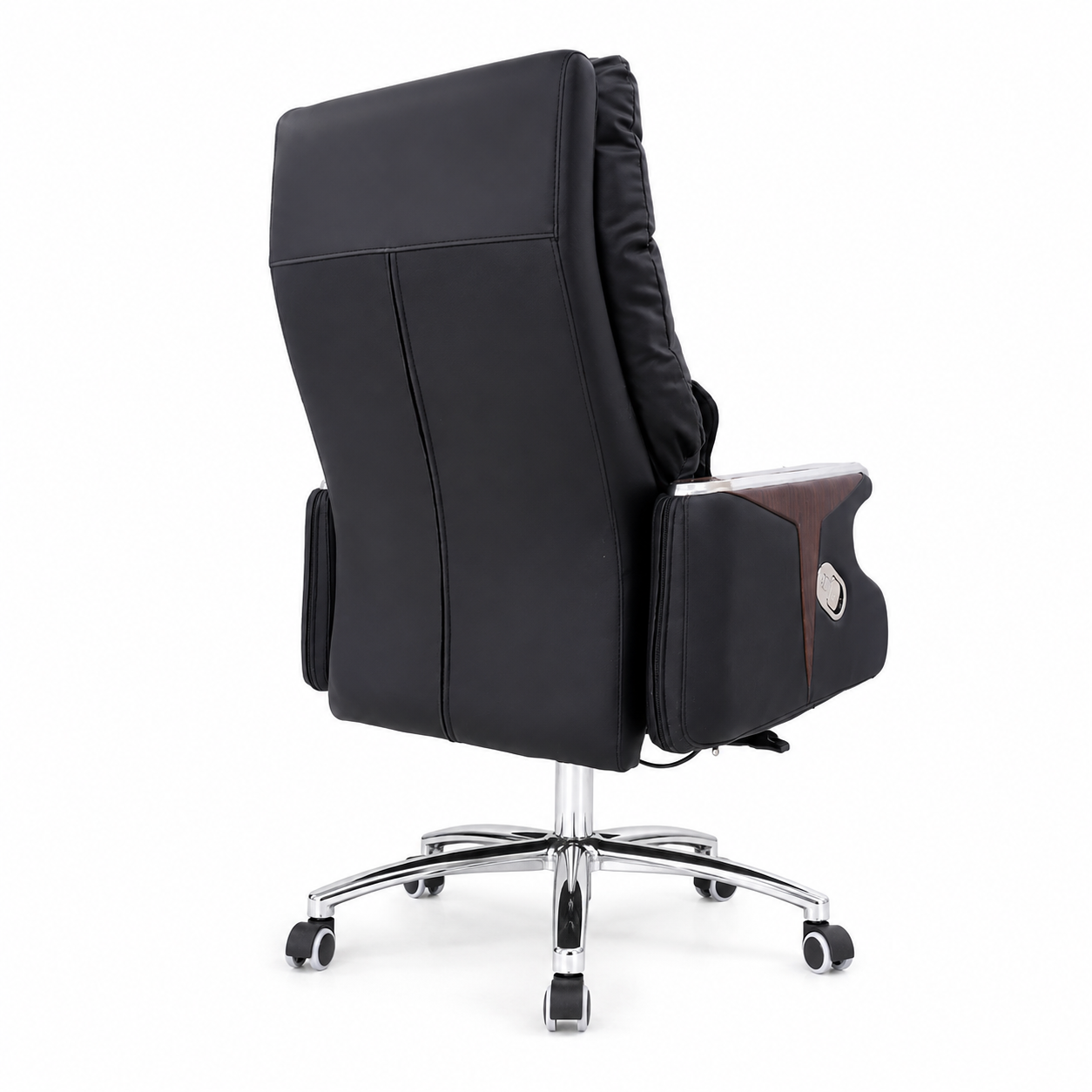 A89 Premium High Back Executive Office Chair | Ergonomic Revolving Chair with Cushioned Seat & Chrome Base