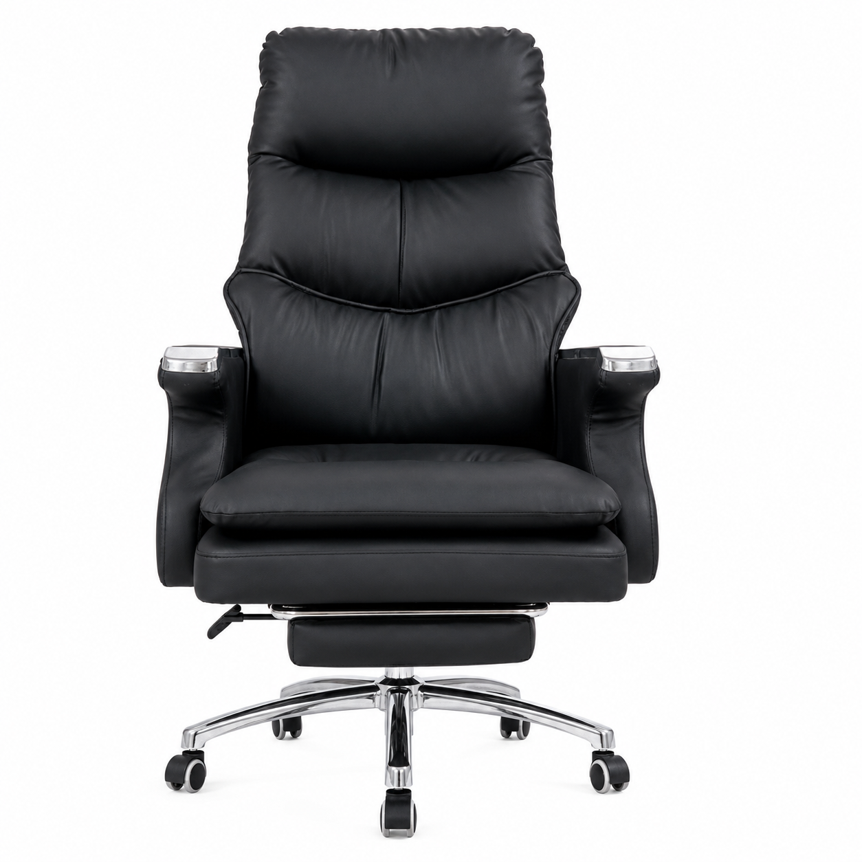 A89 Premium High Back Executive Office Chair | Ergonomic Revolving Chair with Cushioned Seat & Chrome Base