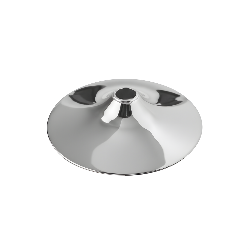 BEEDS Premium Bar Stool Base & Gas Lift Set - Chrome/Gold Plated Swivel Stand with Footrest & Hydraulic Cylinder - Replacement Kit for Adjustable Bar Stools