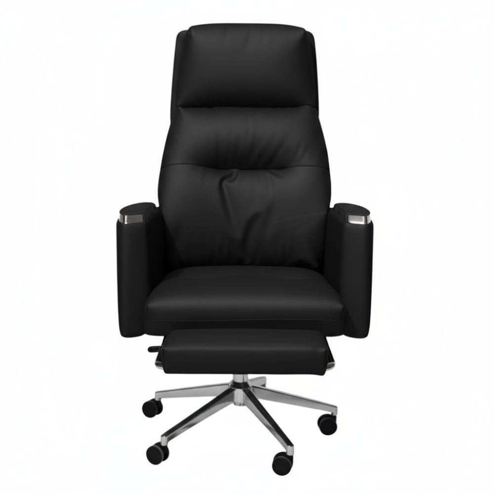 RSE Boss Chair with Recliner, Footrest, and Ergonomic Padding – Comfortable Boss Chair for Office and Home Workspace