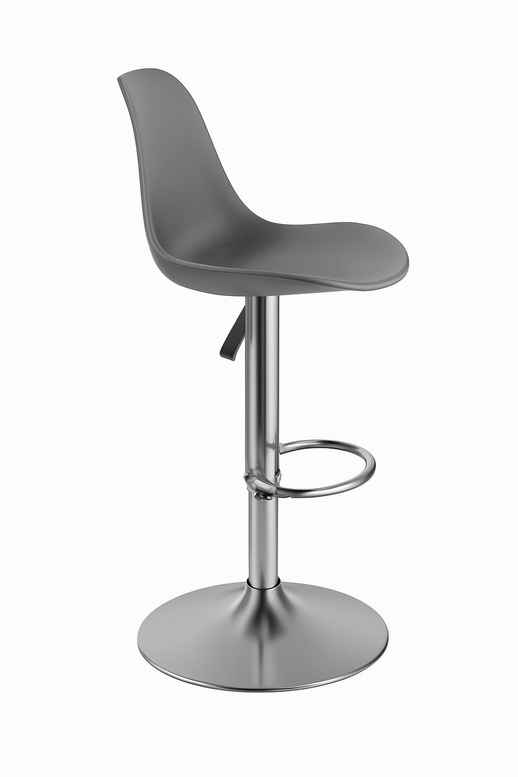 RSE Rapid Bar Stool Adjustable Height with Footrest, Modern Design, Smooth Chrome Base, Comfortable Seat, Perfect for Kitchen, Home, and Commercial Use