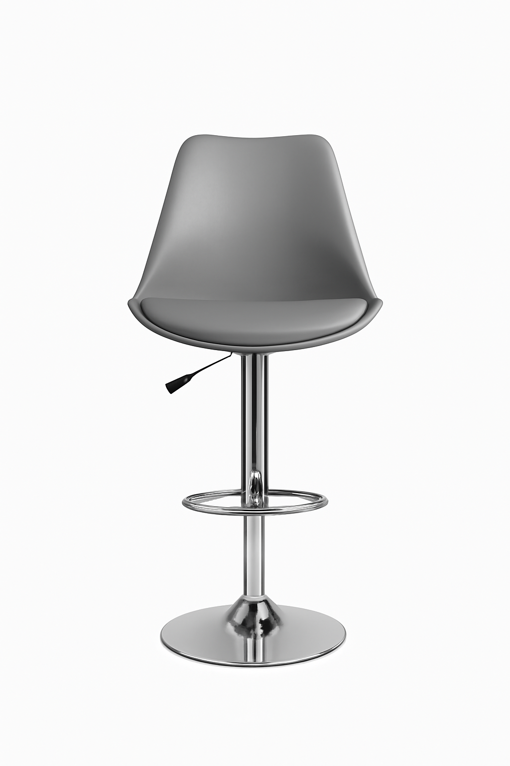 RSE Rapid Bar Stool Adjustable Height with Footrest, Modern Design, Smooth Chrome Base, Comfortable Seat, Perfect for Kitchen, Home, and Commercial Use