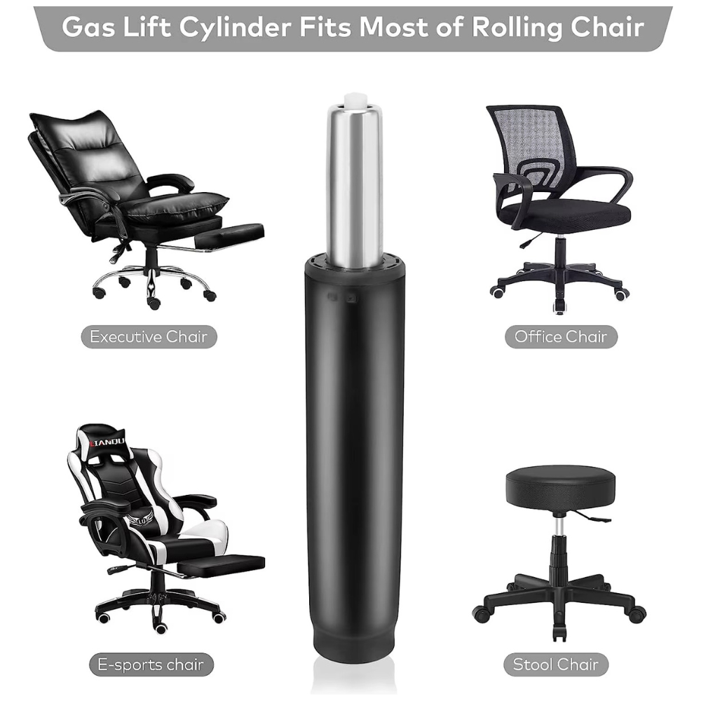 Beeds Ultra Power 120mm Class-4 Gas Lift Hydraulic for Office Revolving Chair | Heavy Duty Chair Height Adjustment Piston with Smooth Lift Mechanism