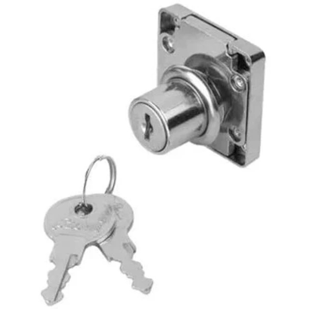 BEEDS Drawer Lock with Keys | Heavy Duty Furniture Lock for Drawer, Cabinet, Cupboard & Wooden Storage Units | High Security Metal Locking System