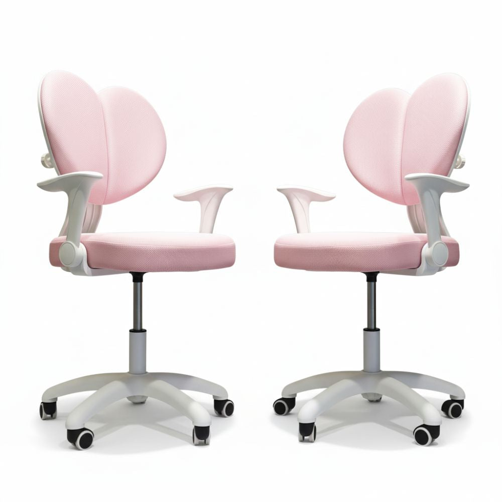 BEEDS Revolving Chair M26 Ergonomic Study Chair with Adjustable Height, Soft Cushioned Seat, 360° Swivel Base & Wheels, Comfortable Chair for Kids Study Room & Home