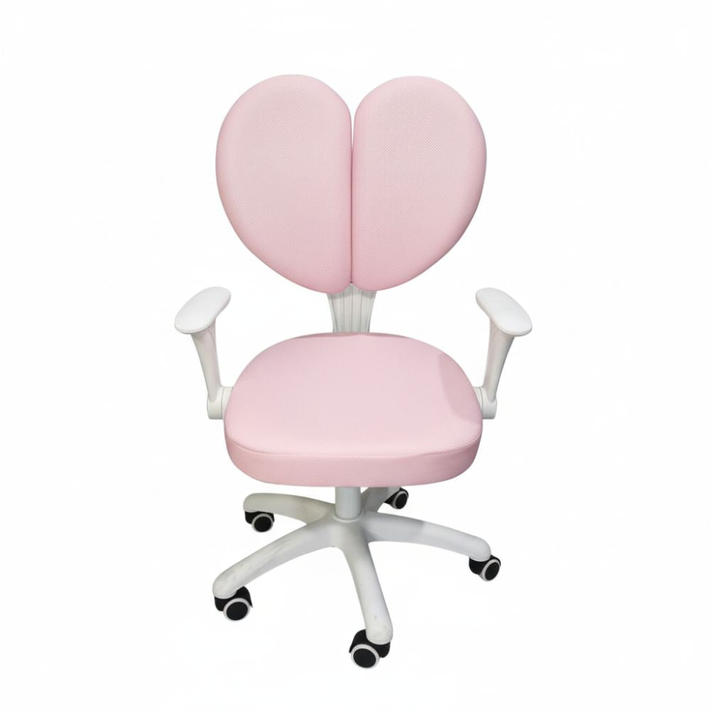 BEEDS Revolving Chair M26 Ergonomic Study Chair with Adjustable Height, Soft Cushioned Seat, 360° Swivel Base & Wheels, Comfortable Chair for Kids Study Room & Home