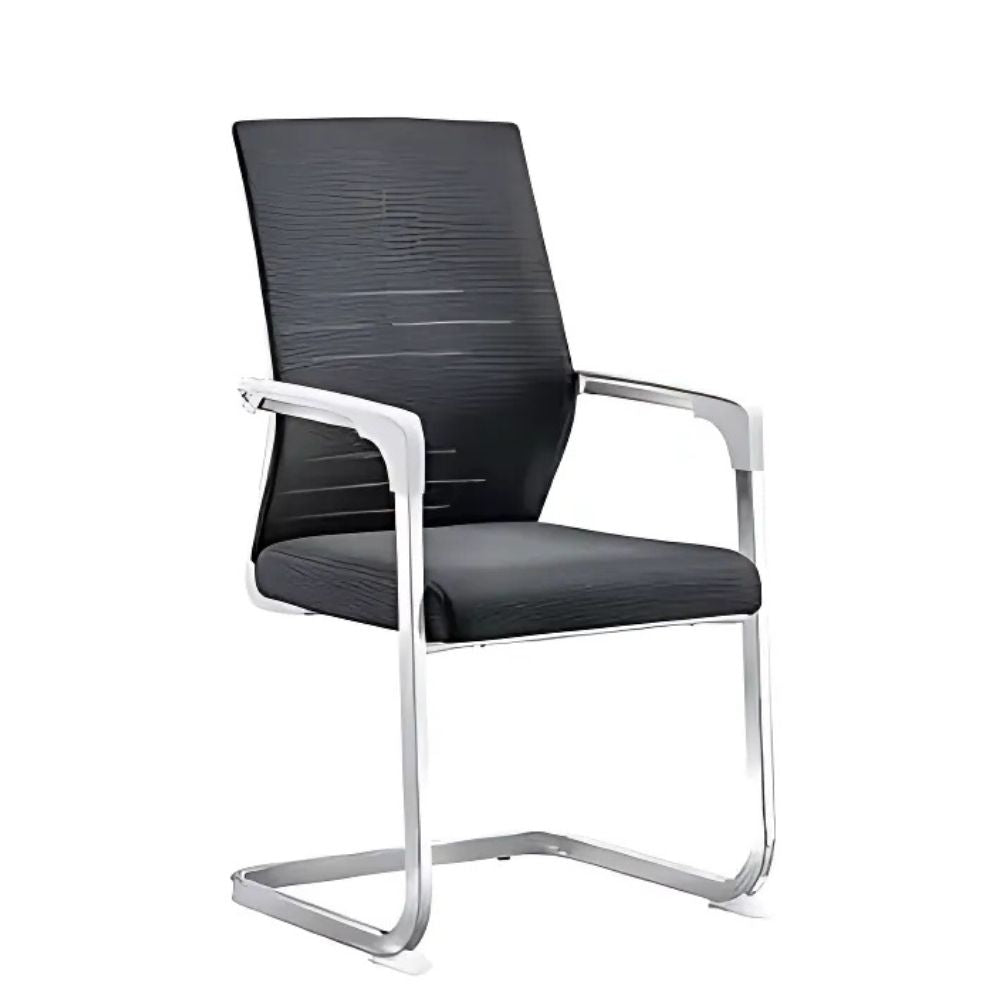RSE Ergonomic Office Visitor Chair with Mesh Back and Cushioned Seat for Meeting Rooms Reception Training Workspace