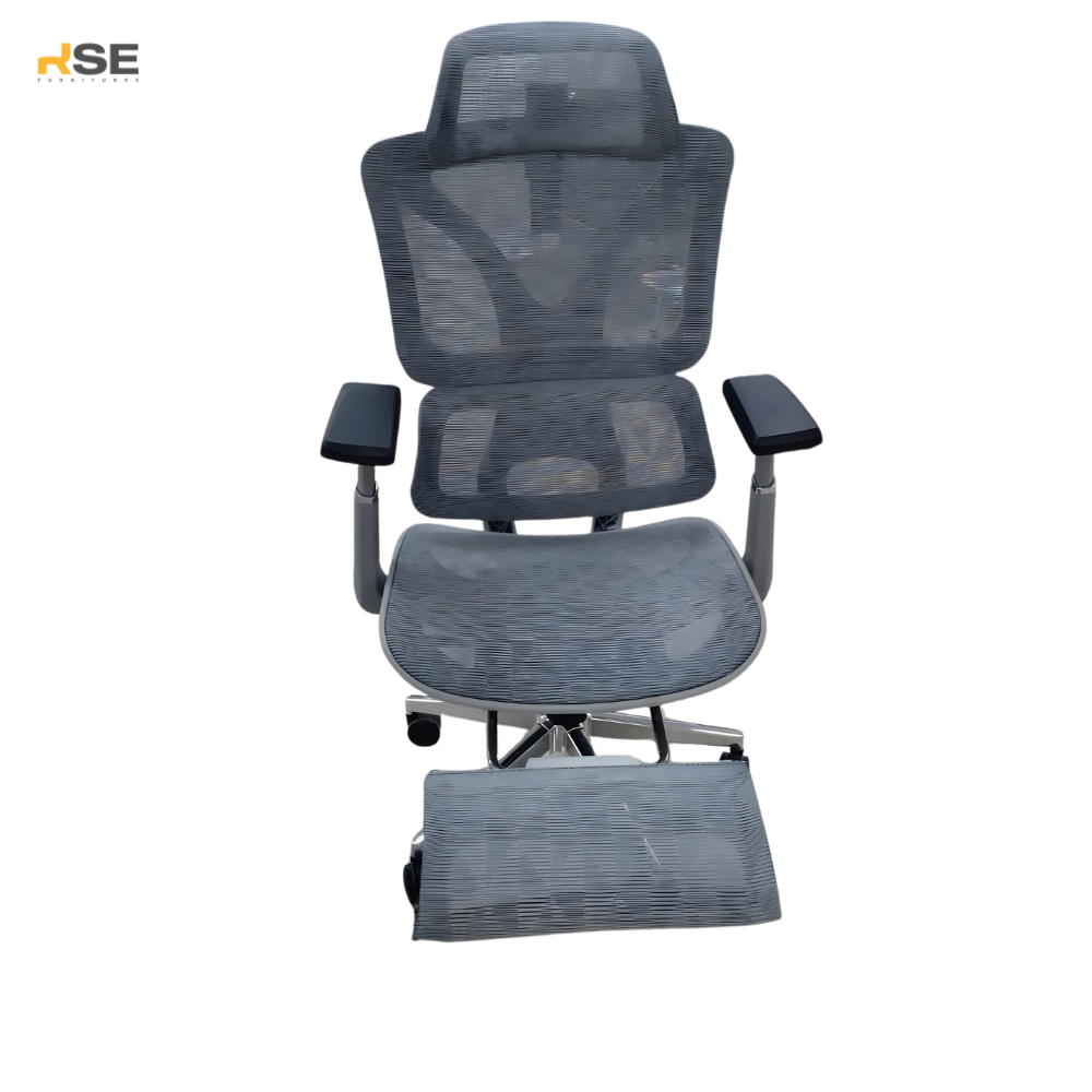 RSE 121 FR Ergonomic Office Chair with Headrest & Lumbar Support | Adjustable Mesh Computer Chair | Modern Workstation Chair for Office & Home