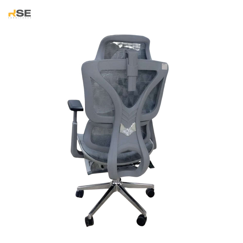 RSE 121 FR Ergonomic Office Chair with Headrest & Lumbar Support | Adjustable Mesh Computer Chair | Modern Workstation Chair for Office & Home