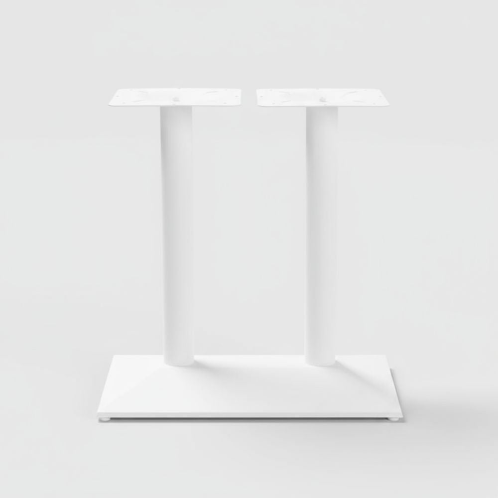 Beeds Table Base Accessories – Heavy-Duty Black Double Column Rectangular Support for Dining & Cafe Tables